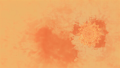 Peach Pink Mandala Bliss - Versatile Background: Perfect for Various Projects - Space for Text - Adaptable Background Art