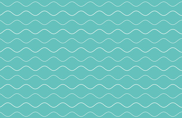 Wavy blue horizontal lines background.