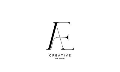 AE, EA, A, E, Abstract Letters Logo Monogram