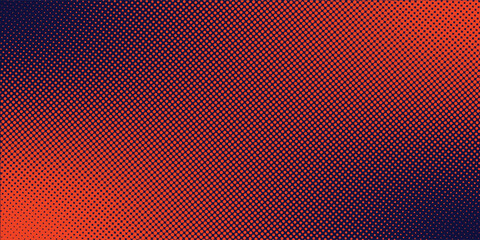 Obraz premium Abstract speed lines style orange color halftone banner design template. Vector illustration