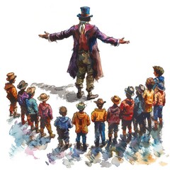The Pied Piper of Hamelin is a fairy tale about a piper who leads the rats out of the town of Hamelin, Germany © Phawika