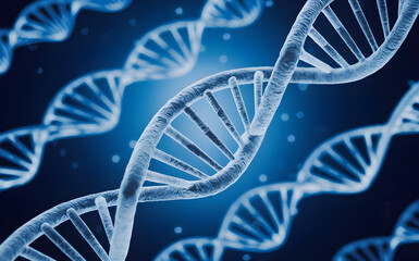 Fototapeta premium DNA gene background science helix cell genetic medical biotechnology biology bio. 