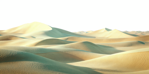 stunning desert landscape dunes sand mountains wavy sand surface transparent background
