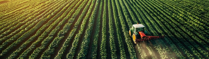 Agriculture, Tractor, Agricultural Storage Warehouse, Concept Agriculture Background.