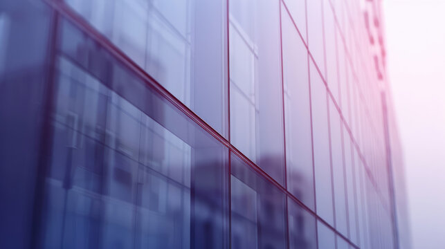 Vibrant magenta facade with rectangular windows creating an artistic display