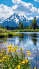 Teton National Park USA Afternoon Under the bright_002