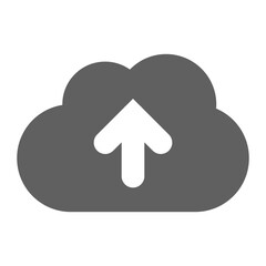 Upload cloud icon. Download data file symbol vector illustration design