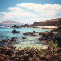 Obraz premium beach at sunset