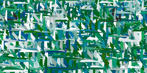 Fototapeta premium Light green vector background with polygonal forms.