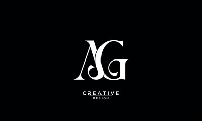 AG, GA, A, G, Abstract Letters Logo Monogram
