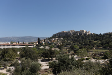 view of the acropolis in athens