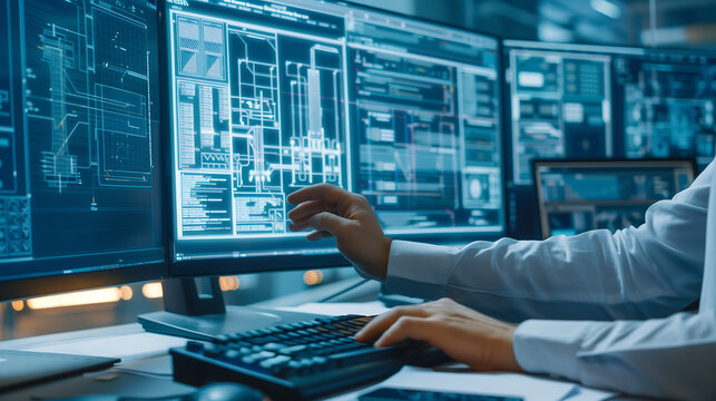 Building information modeling technology concept