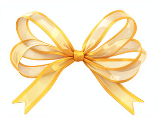Elegant golden bow for graphic design and decorations