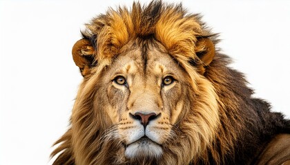 lion isolated with white background