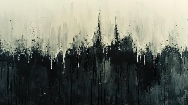 Vintage photographic background with abstract ink overlays, monochrome, grainy texture, artistic decay