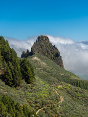 Fototapeta premium Panoramic landscape from the Marteles viewpoint Gran Canaria