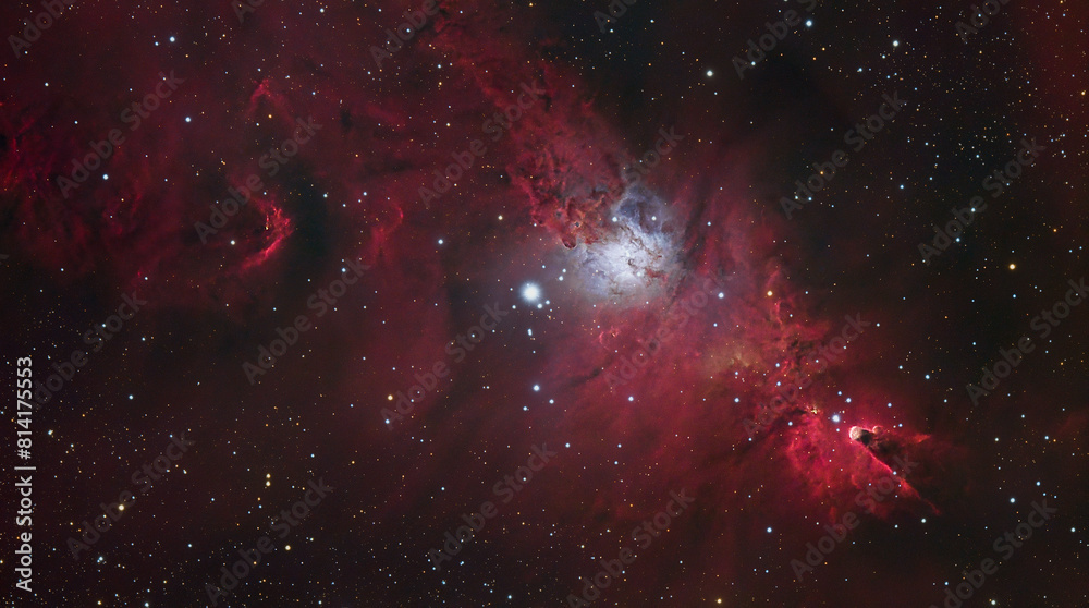 Canvas Prints the christmas tree cluster and cone nebulae
