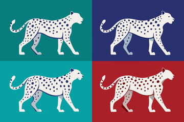 cheetah cartoon vector illustration