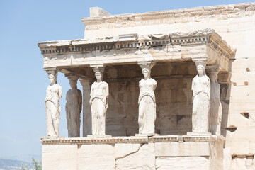 Obraz premium Temple of Athena at the acropolis of athens
