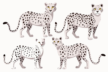 cheetah cartoon vector illustration