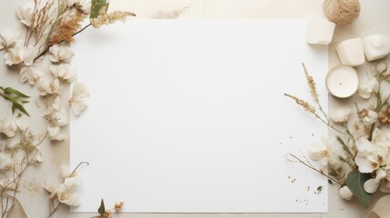 Elegant Floral Frame with Customizable Space