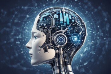 Artificial Intelligence and machine learning AI generated