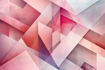 Pale pink abstract polygonal background. Colorful illustration in polygonal style with gradient.