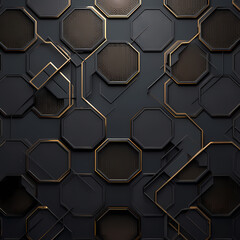 Elegant Black and Gold Pattern for High-End Projects
