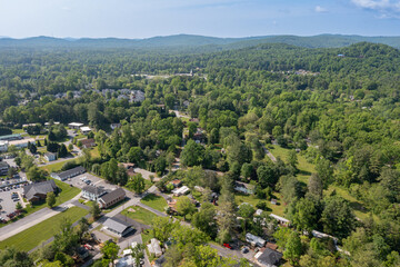 Obraz premium drone mountain views