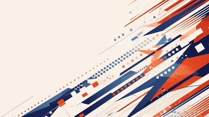 Obraz premium Abstract dynamic background. Generative ai