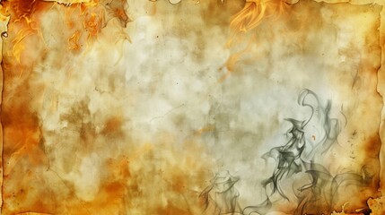 Burnt paper realistic composition with burning a4 paper sheet with flaming fire isolated on transparent background vector illustration