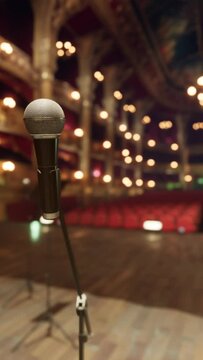 The Eloquent Melodies Unveiled: A Captivating Opera Performance on an Empty Stage