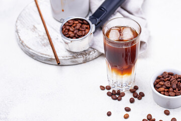 Espresso tonic, trendy coffee drink