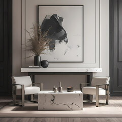 Elegant and Timeless Living Room Setup with a Contemporary Design