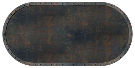 rostiges altes Metallschild