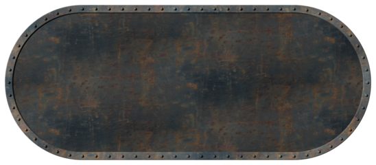 rostiges altes Metallschild