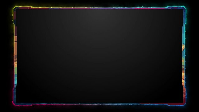 Graffiti Rainbow Frame, Electric Rounding