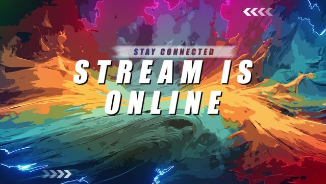 Graffiti Rainbow Overlay Stream for Screen. Stream is Online