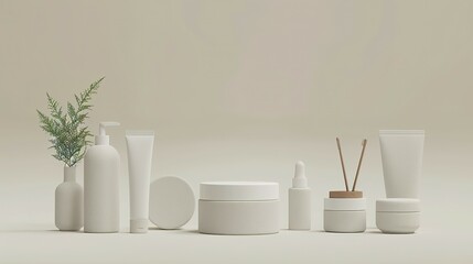 Sustainable Sophistication: Minimalist Design Mockups for Eco-Friendly Cosmetics