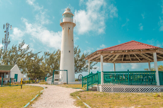 Grand Turk Lighthouse in Turks and Caicos - during an excursion while on a Caribbean cruise