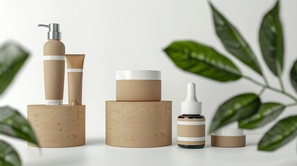 Organic Opulence: High-Quality Mockups for Eco-Friendly Cosmetic Packaging