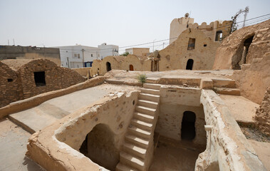 Historical restored Ksar Hedada well known as a filming location for Star Wars