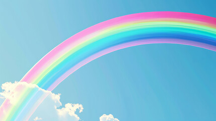 Celebrating International Day for the Preservation of the Ozone Layer: A vibrant rainbow arcs across a clear sky"