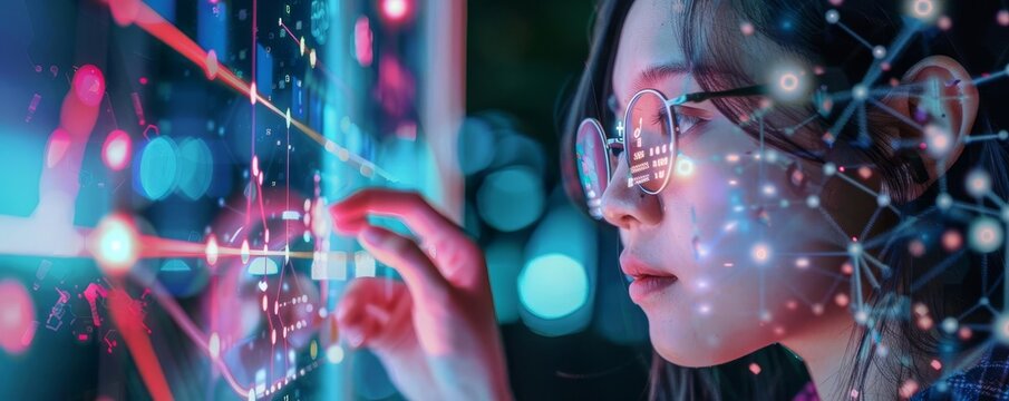 A young adult setting up a digital wallet with facial recognition and fingerprint scanning for cryptocurrency transactions