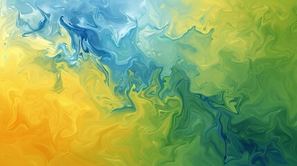 Abstract background green and yellow watercolor