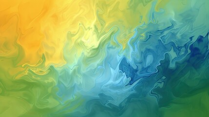 Abstract background green and yellow watercolor