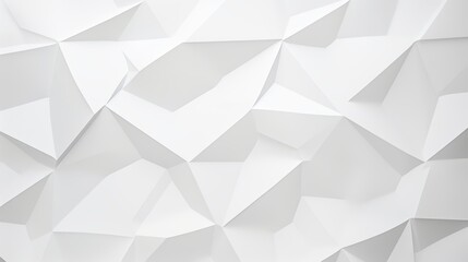Fototapeta premium 3D rendering of a white geometric surface with a lot of folds