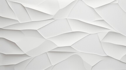 Obraz premium 3D rendering of a white crumpled paper texture.