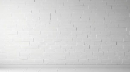 Fototapeta premium White painted brick wall texture background.