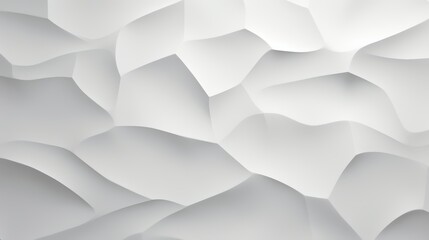 White seamless wavy pattern. Soft waves. 3D rendering.